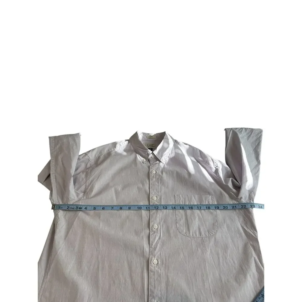 J.Crew Men's Purple Basic Work Office‎ Slim Fit Button Down Shirt Size Large